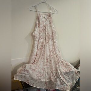 Wall Flower Spaghetti Strap Floral Women's Maxi Dress, Sz 2X